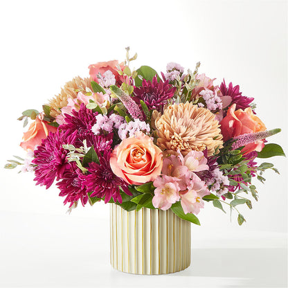Berry Cobbler Bouquet with Ivory Vase –  Depot Des Fleurs, Montreal PQ