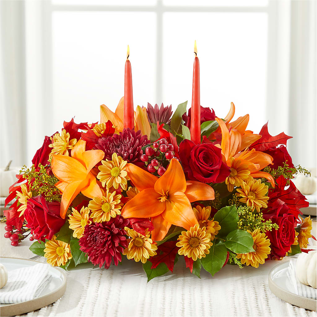 Autumn's Embrace Centerpiece –  Depot Des Fleurs, Montreal PQ