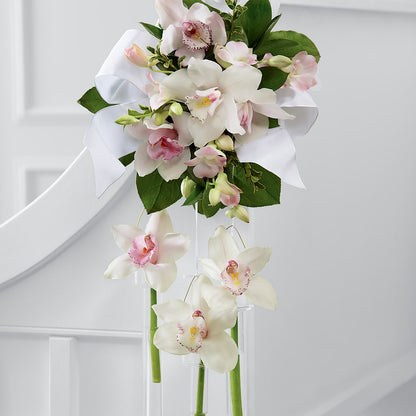 Perfect Entrance Pew Arrangement –  Depot Des Fleurs, Montreal PQ