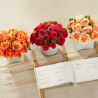 Dawn Rose Centerpiece –  Depot Des Fleurs, Montreal PQ
